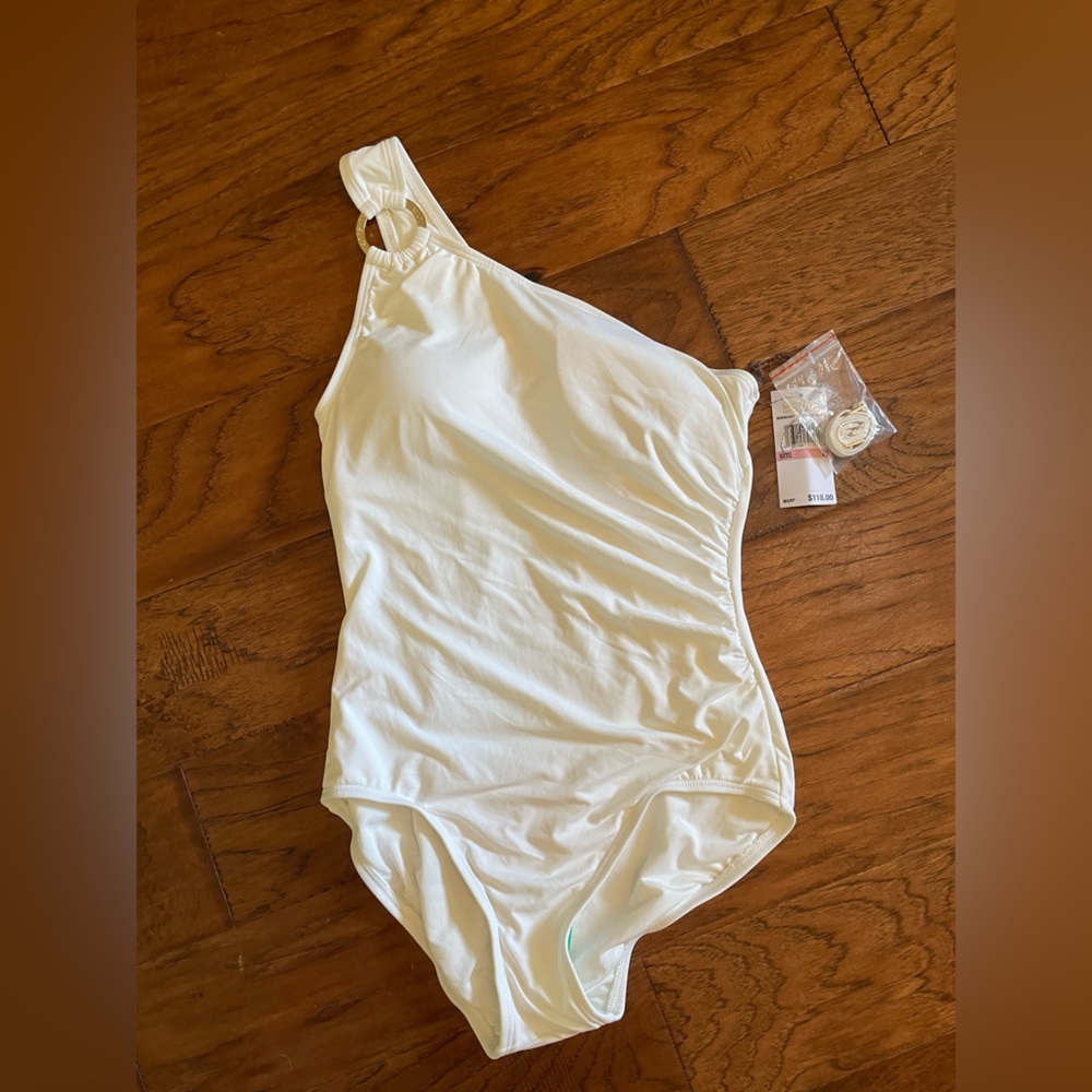 Michael Kors one shoulder one piece swimsuit